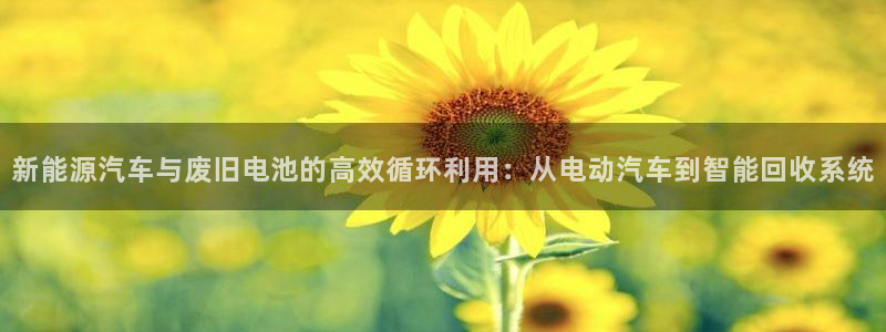 优发国际手机客户端下载安装手机版：新能源汽车与废旧电池的高效循环利用：从电动汽车到智能回收系统