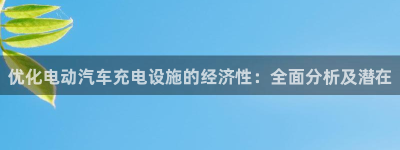 优发国际手机客户端下载安装苹果：优化电动汽车充电设施的经济性：全面分析及潜在